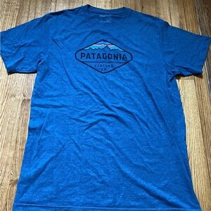 PATAGONIA Men's Ventura CA LOGO T Shirt SLIM FIT Teal Sz M